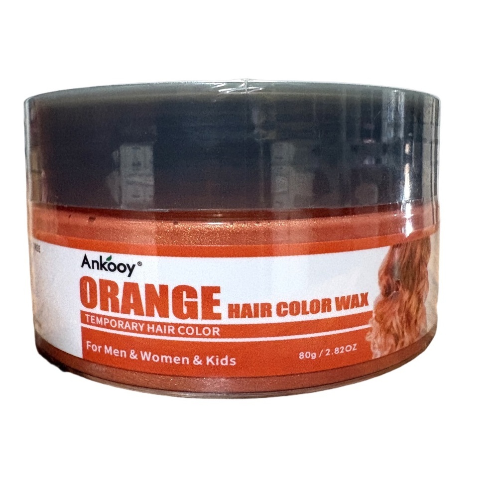 Ankooy Orange Temporary Hair Color Wax | For Men, Women & Kids | 120g